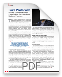 Lava Protocols CIO Story